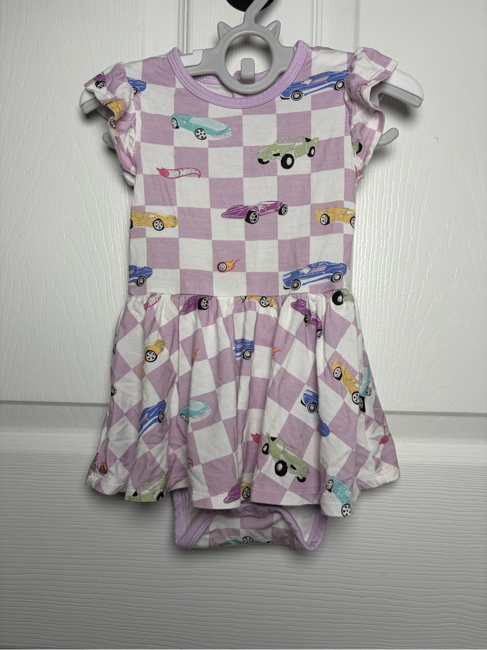 Kyte Baby x Hot Wheels Sparkles & Speed Bamboo Twirl Dress 6-12M